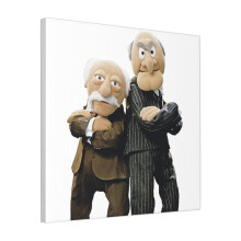 Canvas Print Only Statler And Waldorf Wall Art Poster Room Decor 18x18 inch No Frame