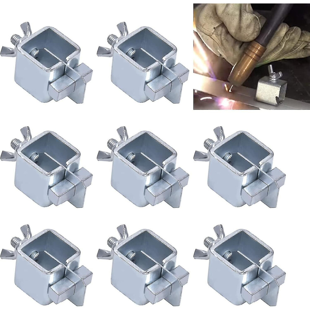8 Pcs Sheet Metal Welding Clamps Welding Positioner Clamps Butt Welding Fixture Clips Steel Sheet Metal Alignment Positioner For Door Truck Car Wings 9363541039986