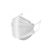(White, 50PCS) 100 Pcs Adult Disposable Face Mask Real 4-ply Adjustable Nose Strap Breathable