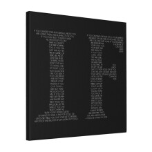 Canvas Print Only IF Poem White Wall Art Poster Room Decor 18x18 inch No Frame
