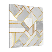 Canvas Print Only Gold City Wall Art Poster Room Decor 18x18 inch No Frame