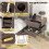Costway Modern Bedside Table End Table W/ 2 Drawer Charging Station Metal Legs 5