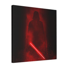 Canvas Print Only Vader Minimal Wall Art Poster Room Decor 18x18 inch No Frame