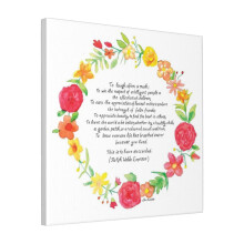 Canvas Print Only To Laugh Often And Much Wall Art Poster Room Decor 18x18 inch No Frame