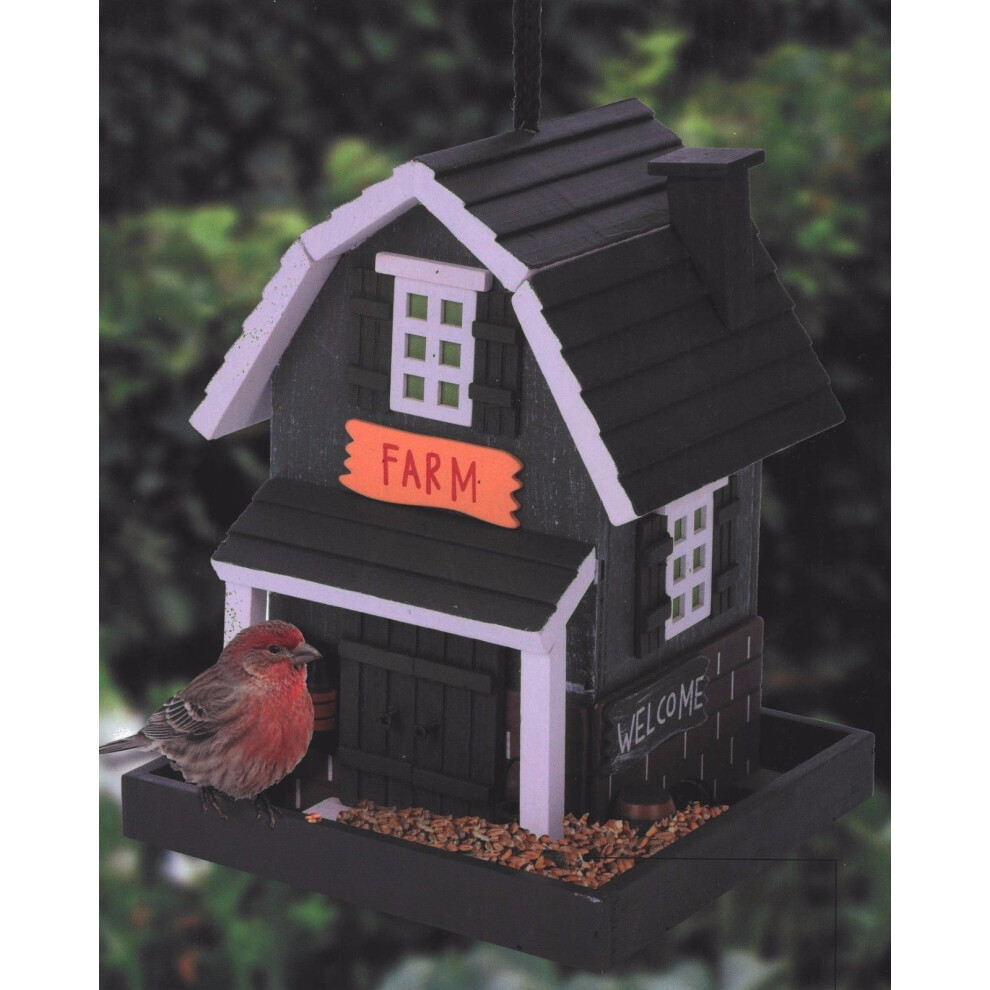 Koop Birdhouse Hanging Bird Feeder, Farm