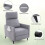 Costway Padded Recliner Armchair Push Back Single Sofa W/ Adjustable Footrest 5
