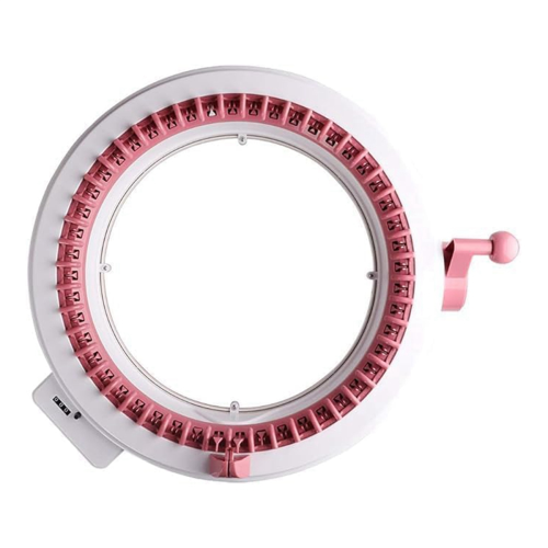 2Pcs Top Ring Replacement for 48 Needle Knitting Machine Accessories Pink Needle Sleeve Circle 2
