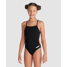(26) Arena Girls Team Swimsuit Challenge Solid UV Protection Swimwear Black