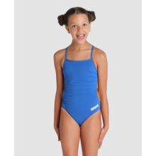 (22) Arena Girls Team Swimsuit Challenge Solid UV Protection Junior Swimwear Royal