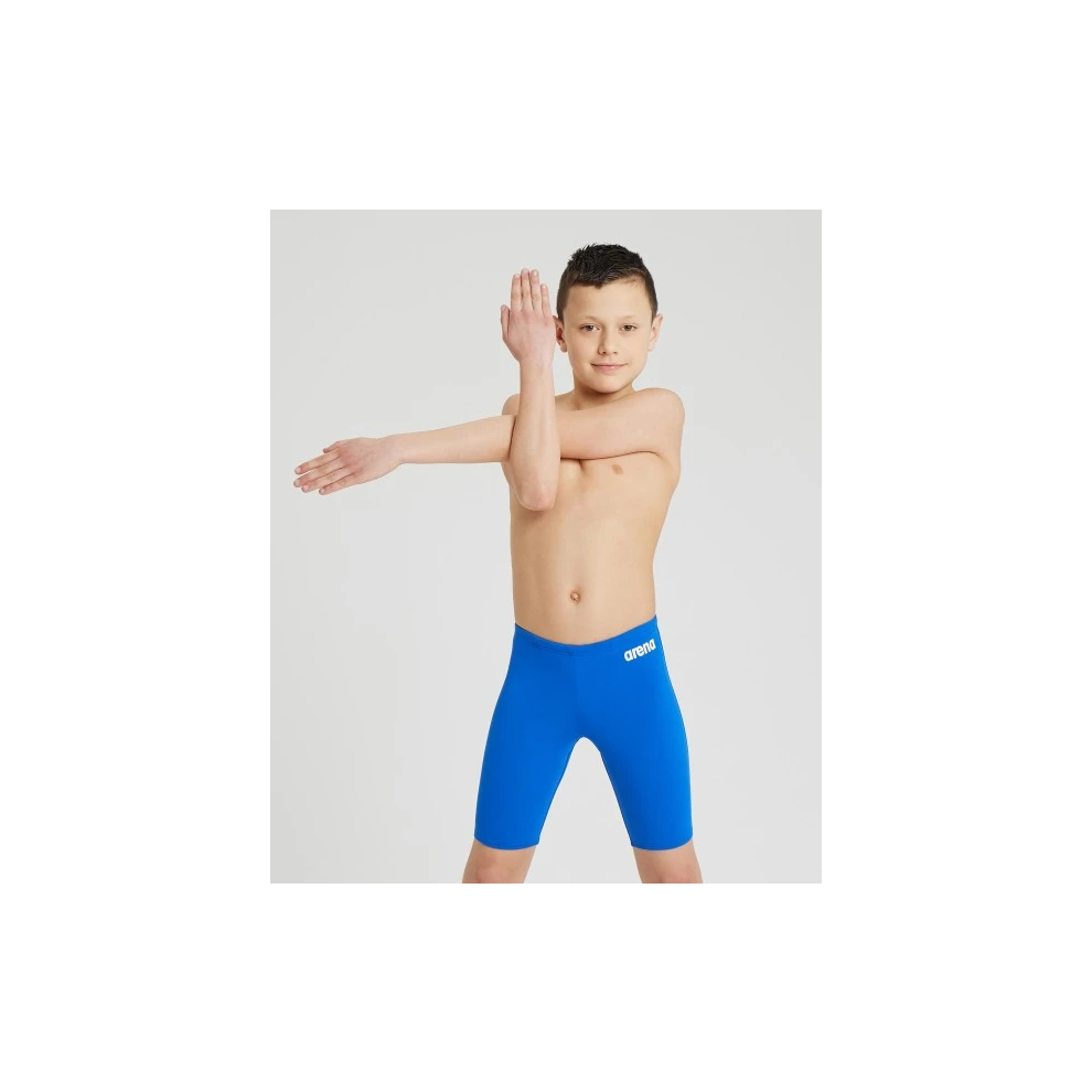 (24) Arena Team Boy Swim Jammer Solid One Piece 50+ UV Protection Swimwear - Royal