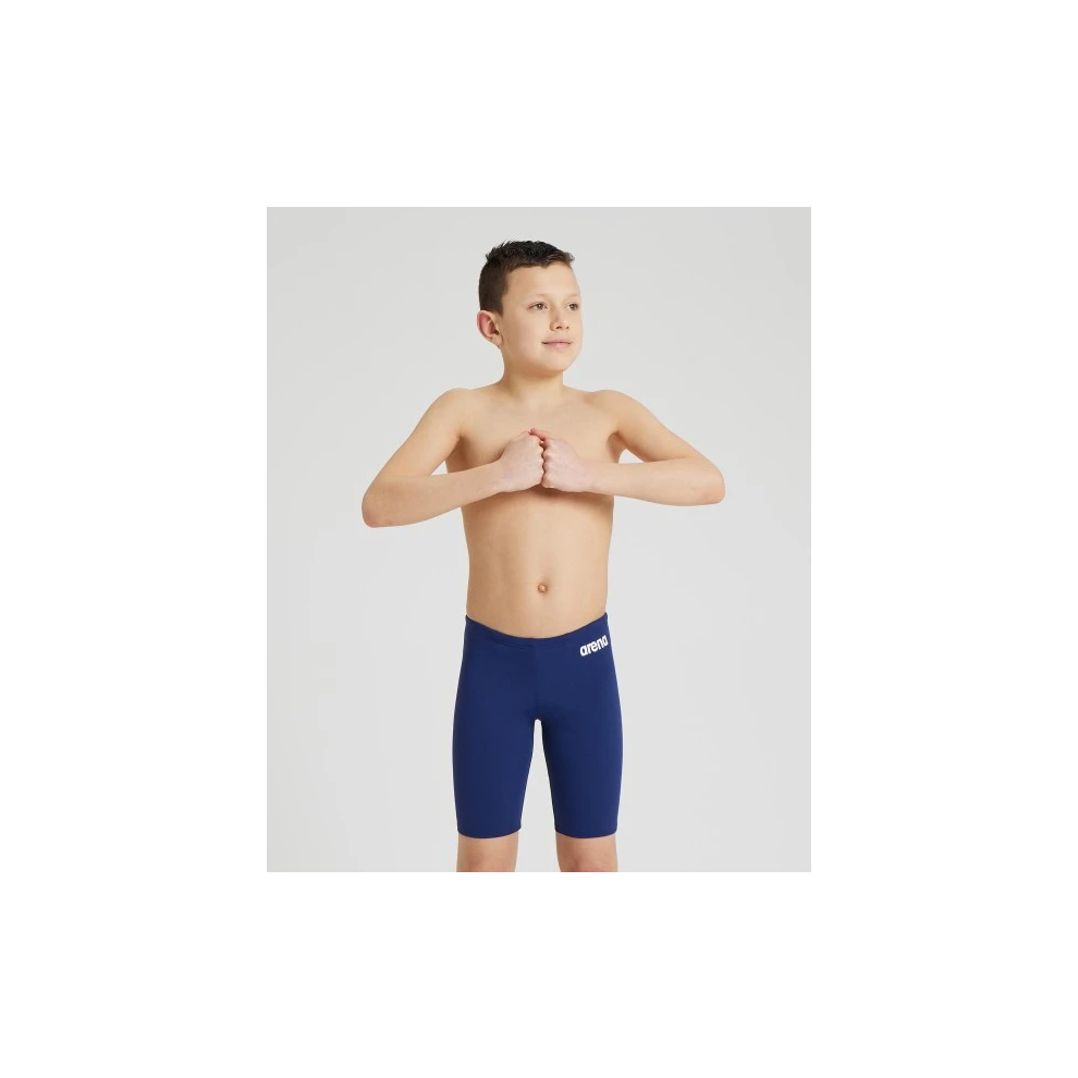 (30) Arena Team Boy Swim Jammer Solid One Piece Racing Swimwear for Athletes - Navy