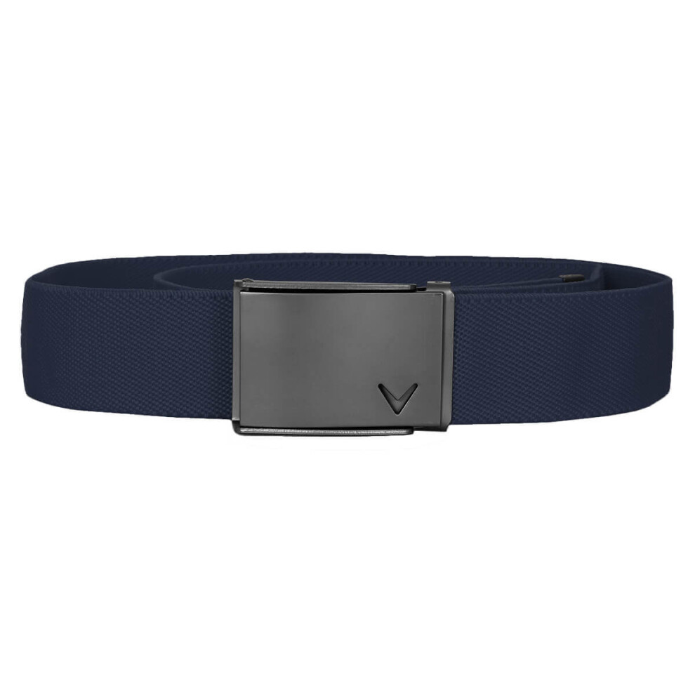 Callaway Golf Unisex Cut-To-Fit Metal Box Buckle Stretch Webbed Belt