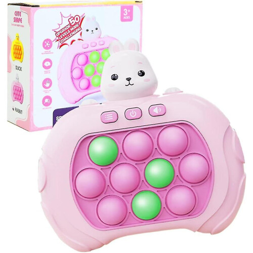 Pop It Game Light Up Fidget Toy, Quick Push Game Console, Whack A Mole Game, Decompression Breakthrough Puzzle Pop Game Machine Best