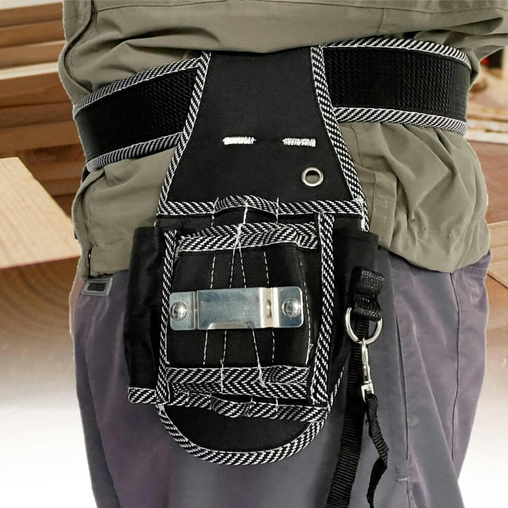 Waist Tools Bag Pocket with Belt Electrician Waist Tool Bag for Home DIY Camping Gear Carpentry Construction Technicians