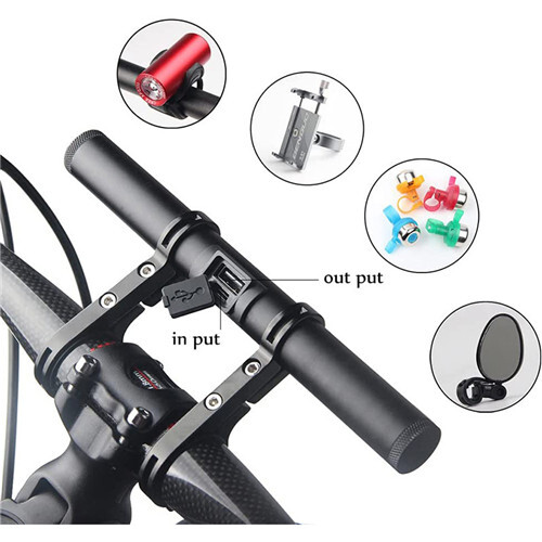 Bike Handlebar Extender With USB Charging Power Bank 1