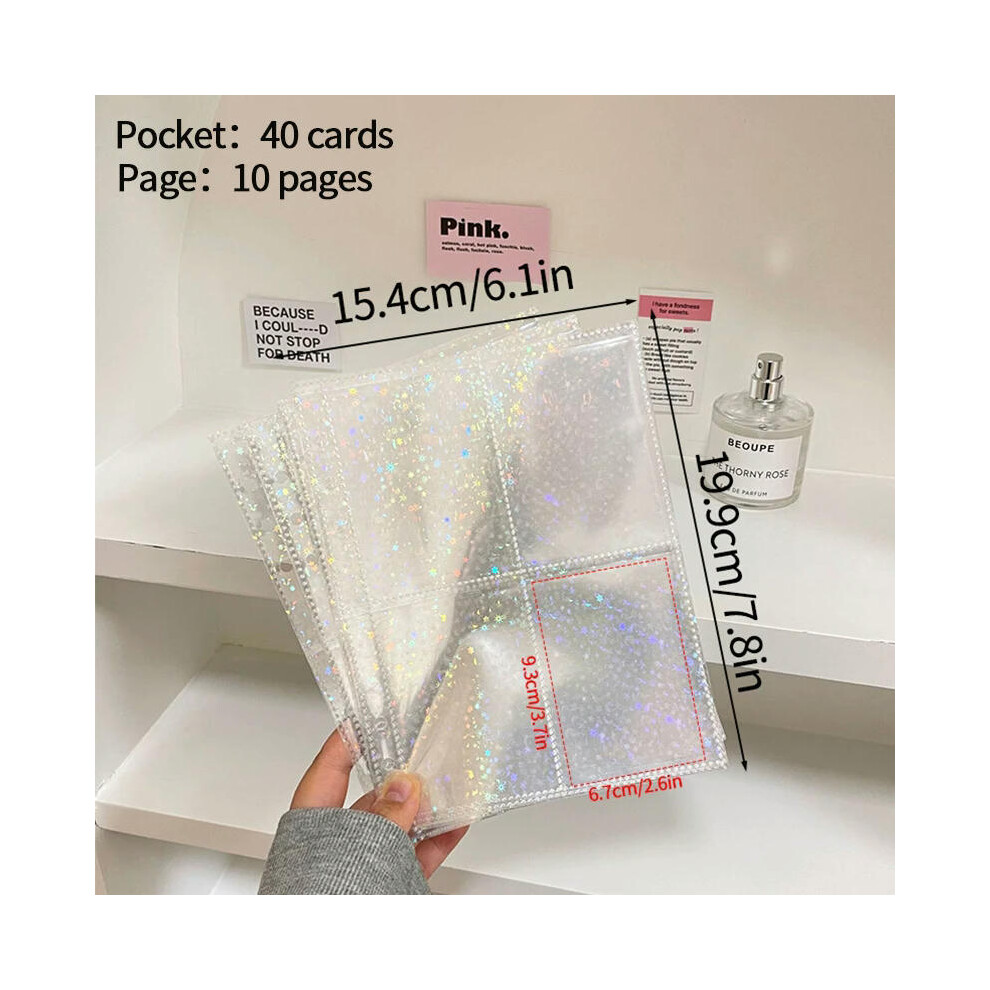 (S15 inner page 10pcs) A5 Binder Photocard Holder Kpop INS Binder Photo Album Idol Card Collect Book Kawaii Room Decor Cards Album 10/25pcs Inner Page