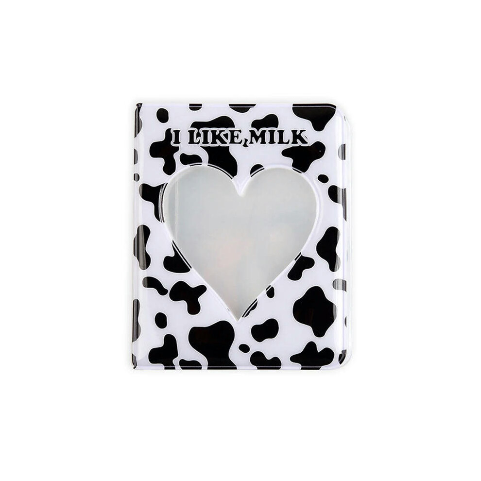 (F) Mini Cute Hollow Heart Photo Album Love Star Chasing Storage 3 Inch Photocards Holder