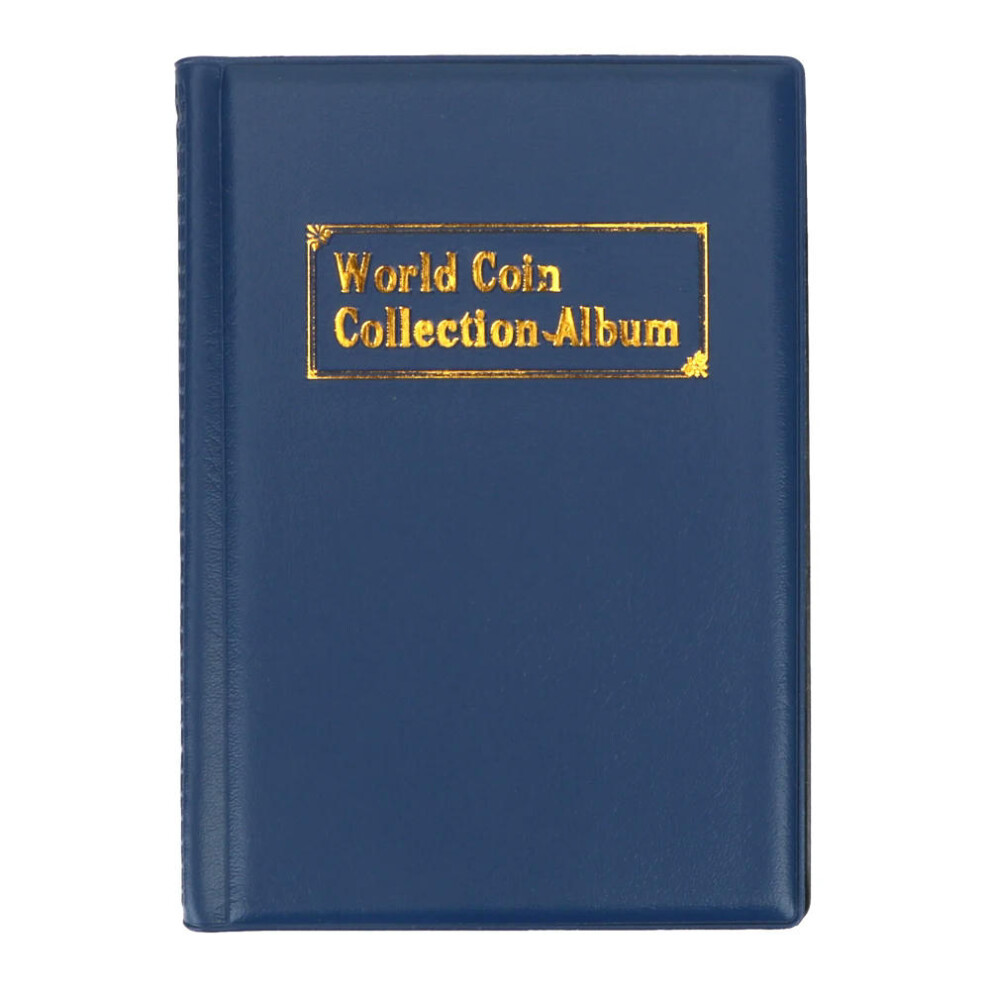 (Navy Blue) For Collector Home Decor Craft Gift Coin Album Multi-kinetic Coin Collection PVC Coins Collection Book Coin Collectors