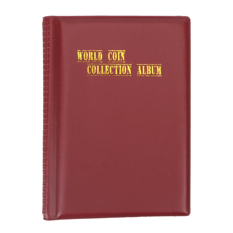 (Red) For Collector Home Decor Craft Gift Coin Album Multi-kinetic Coin Collection PVC Coins Collection Book Coin Collectors