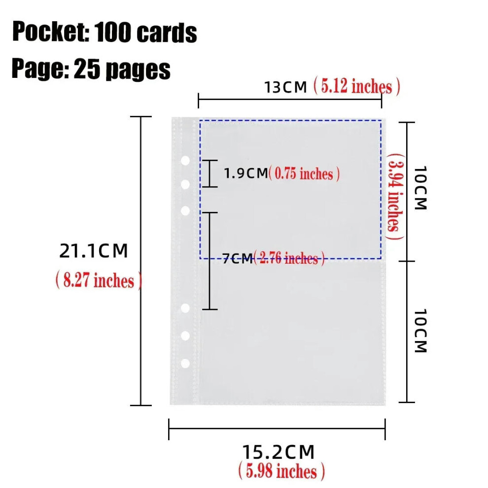 (25pcs 2grid B) IFFVGX A5 Binder Photocard Holder Kpop Idol Photo Album Candy Color Photocards Collect Book Cards Storage Kawaii Stationery