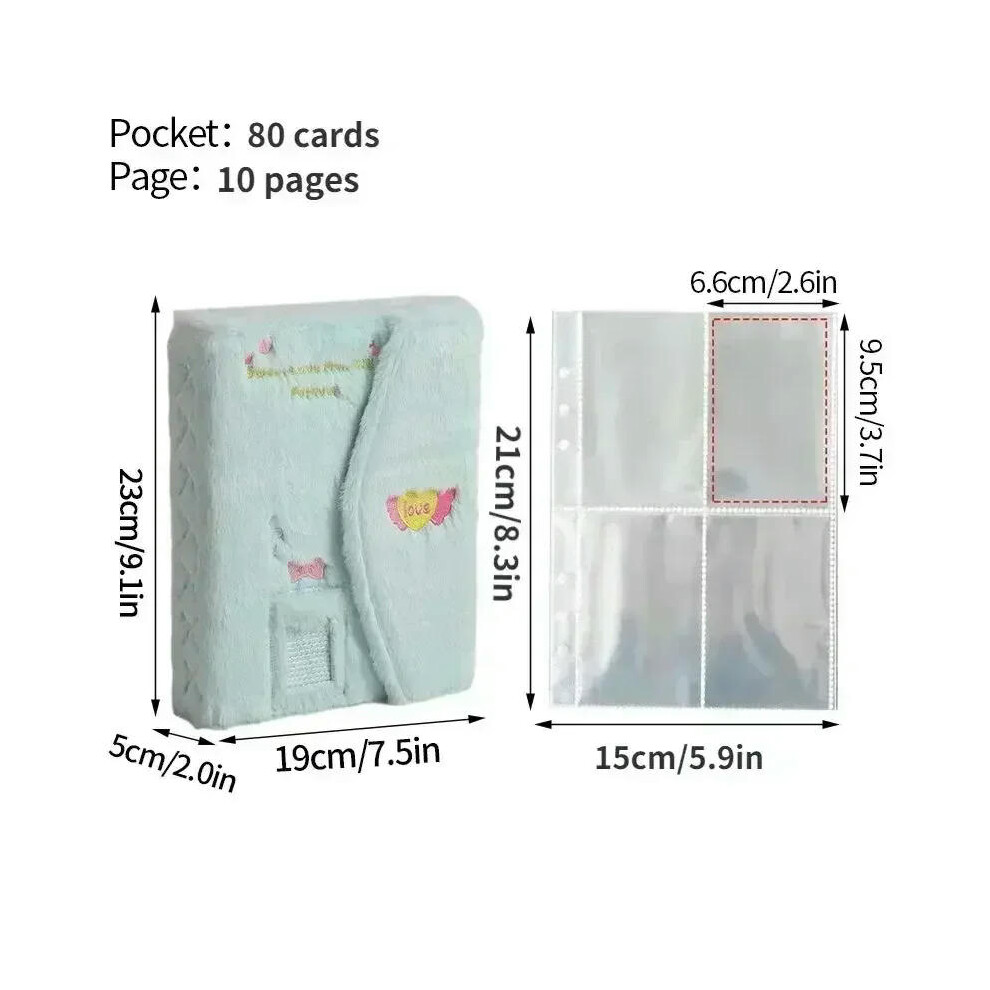 (Album with 10pc page) Plush A5 Binder Photo Album Kpop Idol card Photo Album Photocard Holder Poka Binder kpop card binder Book binding machine í¬ì¹