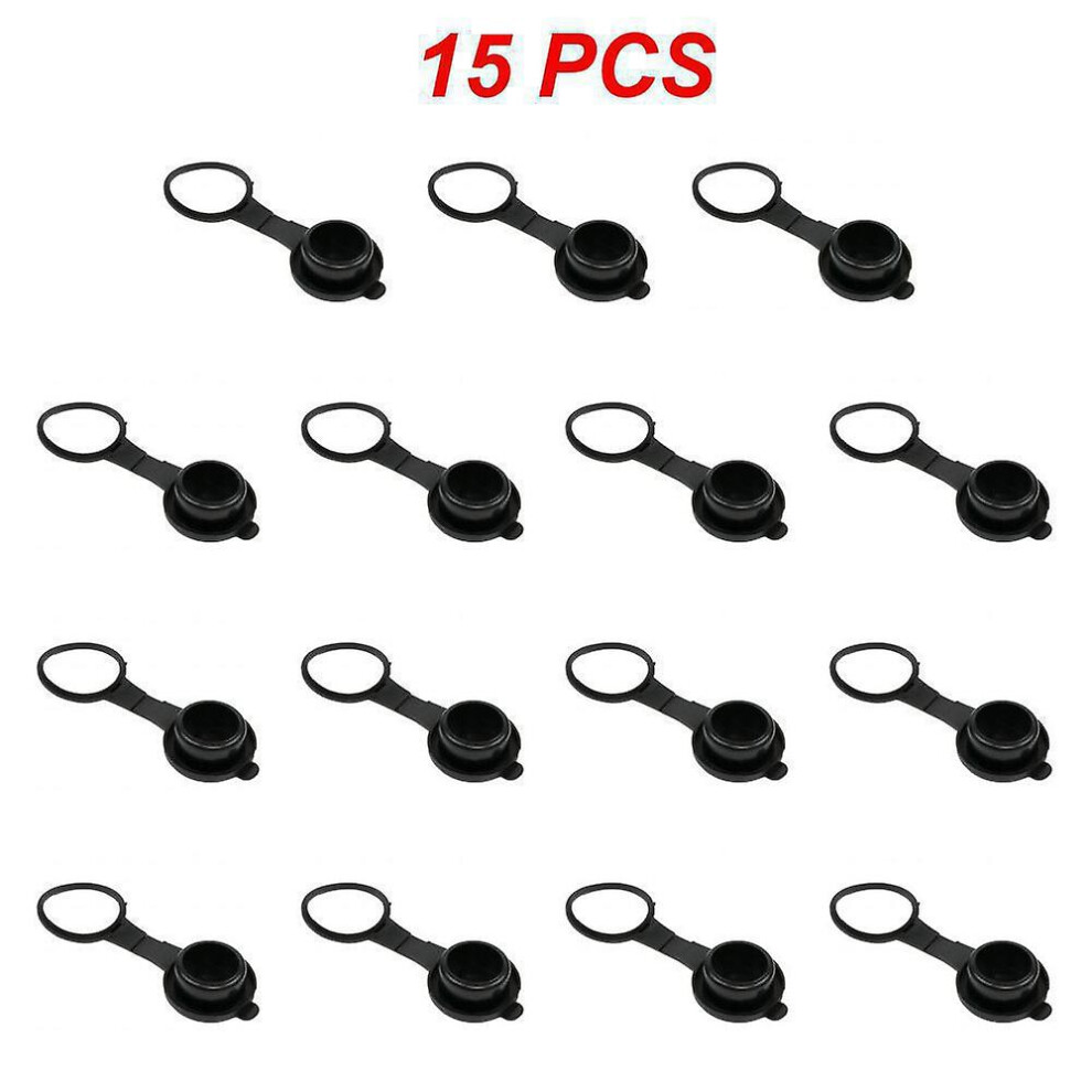 (Cover 15Pcs) Car Cigarette Lighter Socket Cover 12V Outlet Lid Waterproof Cover Plug Cap Dustproof Cap Styling Protection 9152336717464