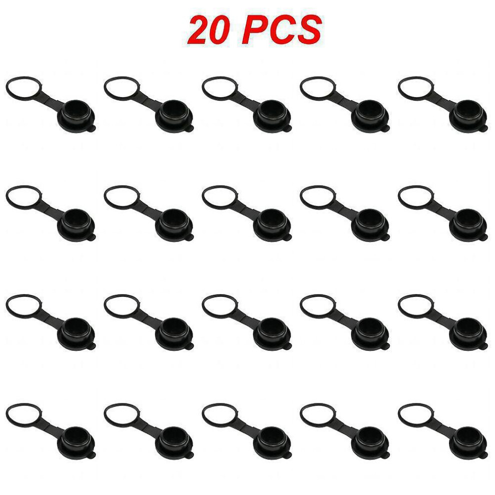 (Cover 20Pcs) Car Cigarette Lighter Socket Cover 12V Outlet Lid Waterproof Cover Plug Cap Dustproof Cap Styling Protection 9152336717488