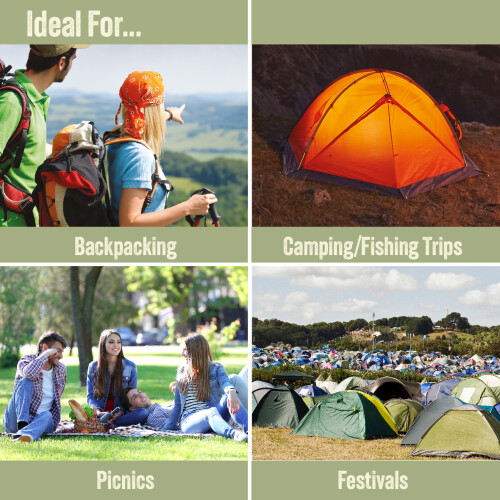 Milestone Camping Heavy Duty Folding Campfire Grill / Outdoor Multiuse BBQ Plank 2