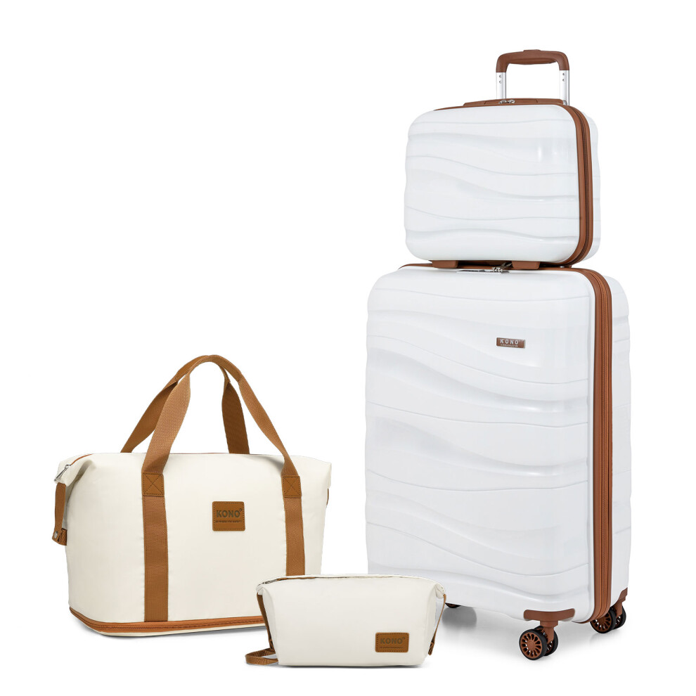 (4 Pieces) 1 to 4 Pieces PP Hard Shell Suitcase Set And 2 Pieces Travel Bag-image-OPC-PDPJZ5R-NEW