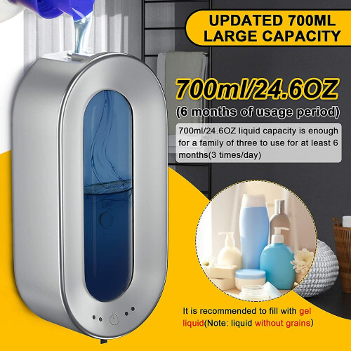 700ml Touchless Automatic Soap Dispenser - Wall Mounted - Disinfectant Dispenser 1