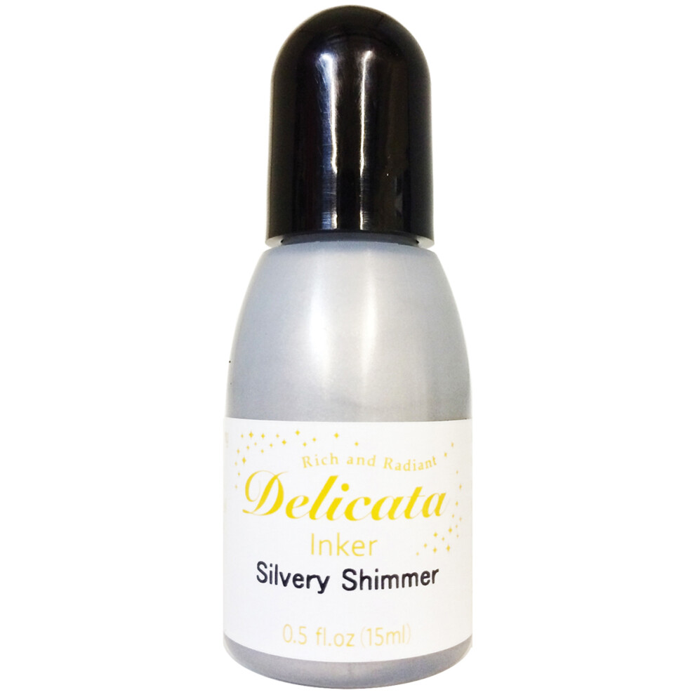 Delicata Pigment Ink Refill .5Oz-Silvery Shimmer Rc-192 712353721920