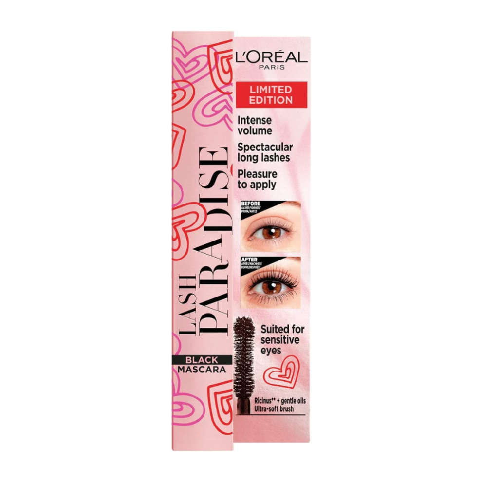 L'Oreal Lash Paradise Limited Valentines Edition Mascara 6.4ml - Black