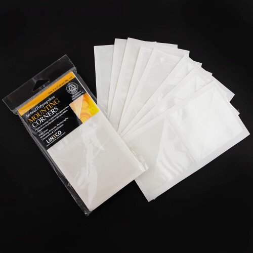 Lineco Clear Photo/Picture Mounting Corners 7.6cm (3") 100 Pack 2