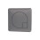 NES Home Nuie Square Dual Flush Push Button Gun Metal 1