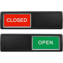 (Black-do not disturb sign) Open Closed Sign, Open Signs Privacy Slide Door Sign Indicator