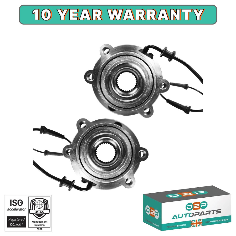 FOR Nissan Pathfinder R51 Front Hub Wheel Bearing Kit Inc ABS Sensor - Image 3