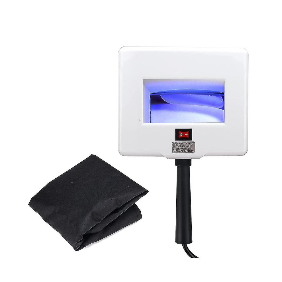 Woods Lamp Skin Analyzer, Portable Magnifying Analyzer Facial Woods Lamp With Shade Cloth For Skin
