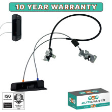 REAR DOOR LOCK LATCH UPPER LEFT ROOF & LOWER CABLE HANDLE FORD TRANSIT MK6 MK7