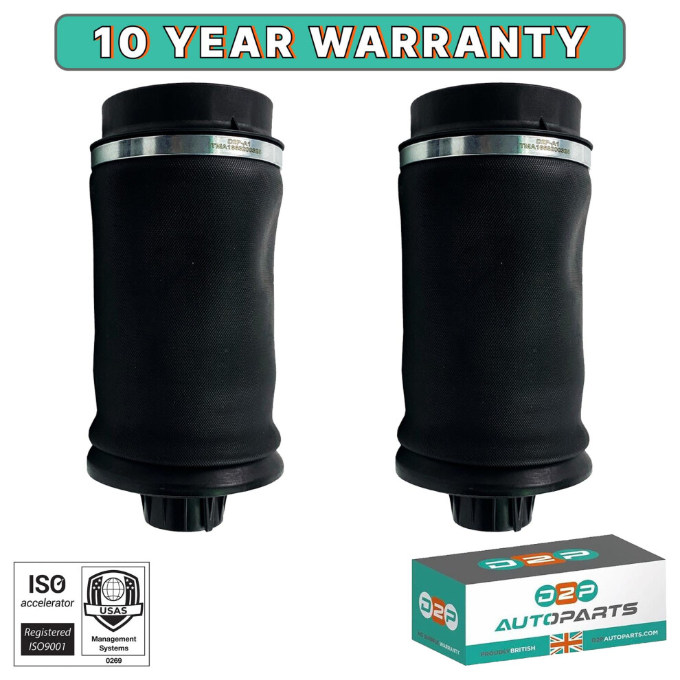 Pair Of Rear Air Suspension Spring Bags For Mercedes Gl Gle Gls X166 X164 5060245136914