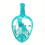 (Dark Green) Full Face Snorkel Mask With Detachable Camera Mount 1