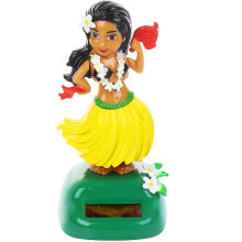 (Solar Hawaiian Dance Figure Car Dashboard Toy Lovely With Solar Panel Shaking Head Doll Dancing Figure Toy For Bedroom F) Solar Hawaiian Dance Figure Car Dashboard Toy Lovely With Solar Panel Shaking Head Doll Dancing Figure Toy For Bedroom Family D
