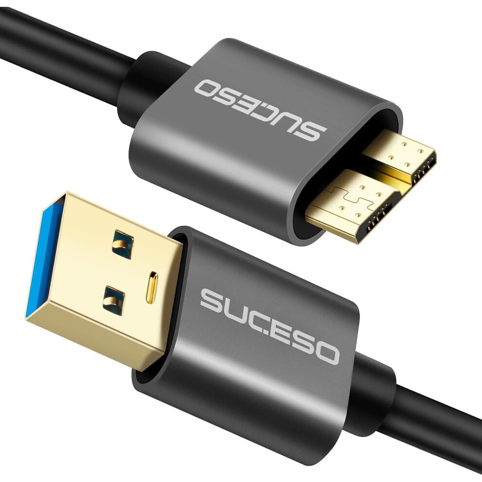 Hard Drive Cable 0.5M Usb 3.0 A To Micro B 5Gbps Compatible With Portable External Hard Drive, My Passport,Wd Elements,Seagate Expansion, Toshiba, Lac 9152243292108