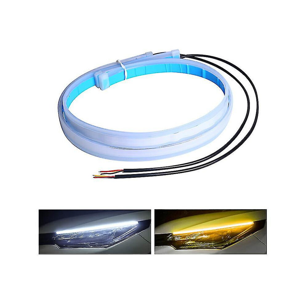 ( 30Cm) 2 Pcs Drl Car Flexible Led Daytime Running Lights Turn Signal Lamp Headlight Waterproof 30Cm 45Cm 60Cm Red Blue White/Yellow 9152243293594