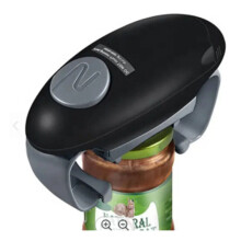 (Black) For Electric Can Opener Automatic Bottle Opener One Touch Jar Opener Gadget