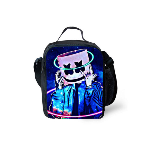 (Pattern 14) Marshmallow DJ Lunch Bag Insulated Cooler UK