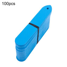 (Blue) 100pcs Plant Labels High Toughness Anti-deform Plastic Plant Tags Potted Flower Classification Sign Marks For Yard Jikaix