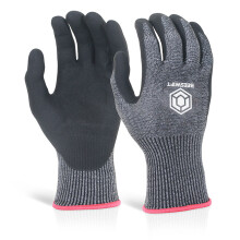 BEESWIFT MICRO FOAM NITRILE CUT LEVEL 5 GLOVES BLACK XL