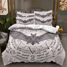 (Style 01, Double(200X200CM/3PCS)) Gothic Bedding Single Double King Duvet Cover UK