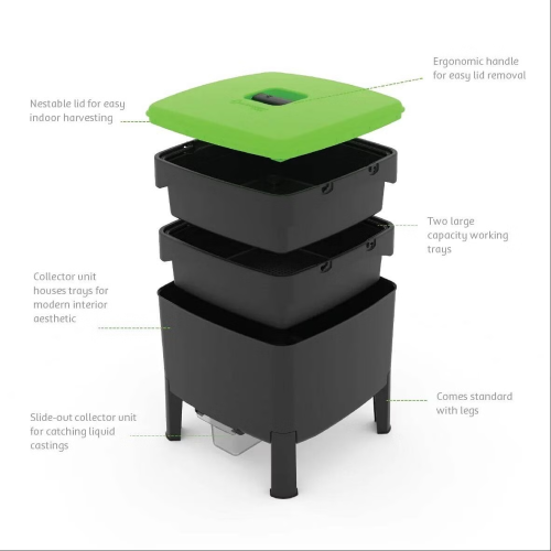 Tumbleweed Cube Wormery - Organic Waste Worm Composter 2