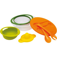 7 Piece Easy Camp Multi Bowl Kitchen Storage Picnic Salad Camping Set